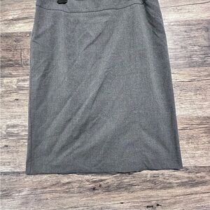 Lands' End Gray Knee-Length Pencil Skirt for Work